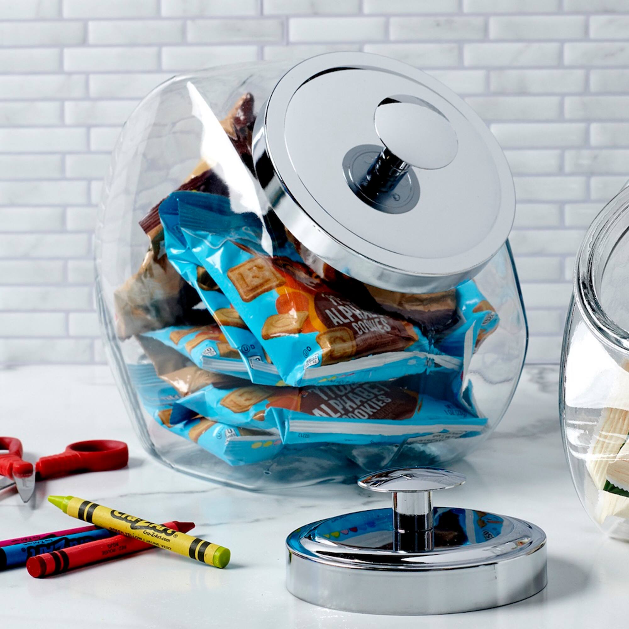 Anchor Hocking 64oz. Penny Candy Glass Jar with Chrome Lid